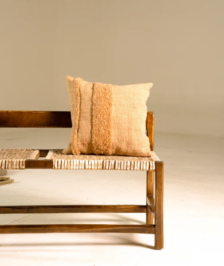 Cushion Trama Viva - Light Brown - Image 2