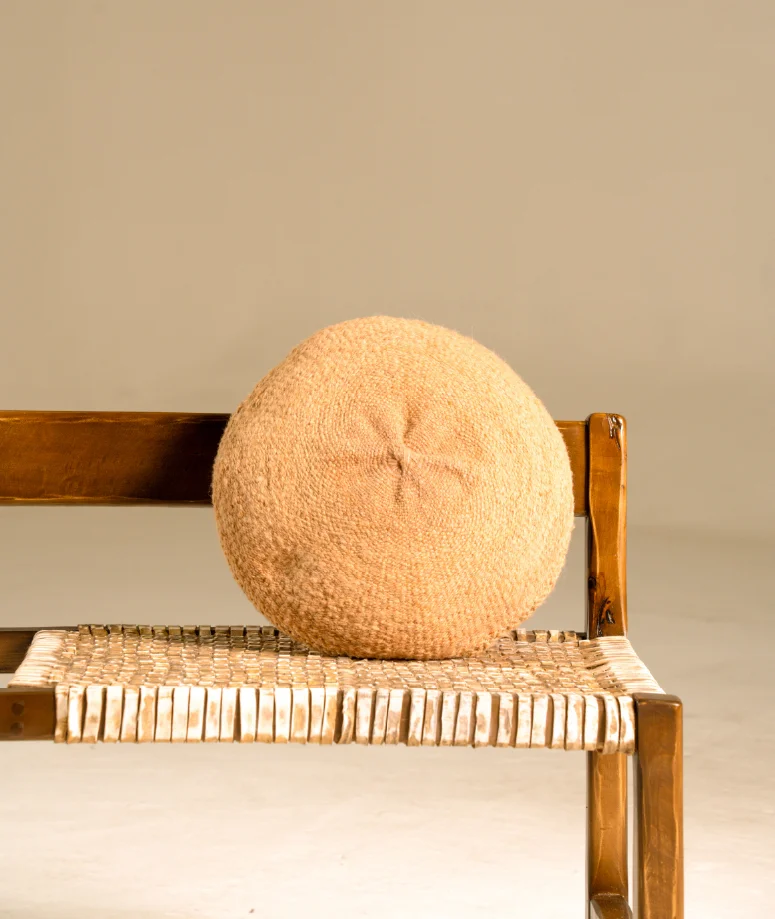 Puff Circular - Light Brown